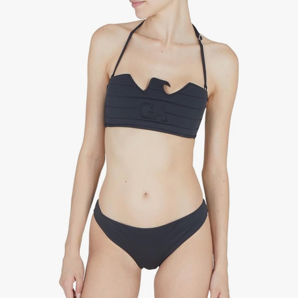 NEW EMPORIO ARMANI GIORGIO ARMANI GA LASER CUT BIKINI BRAZILIAN NWT